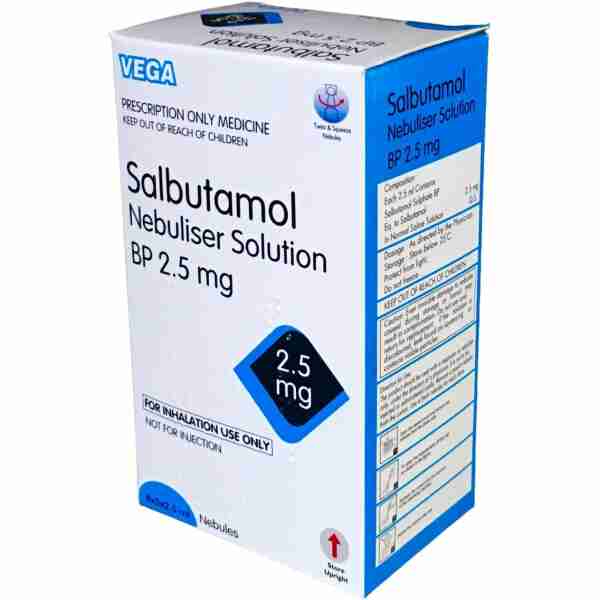 SALBUTAMOL NEBULISER SOLUTION 2.5MG vdp