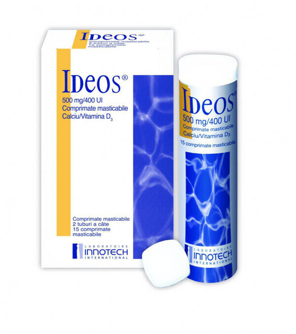 Ideos Chewable Tablet (500 mg/400 IU)
